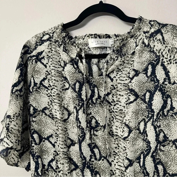 Sign Here Signature Clothing The Lucy Dress Snakeskin Maxi Size L GUC - Picture 7 of 10